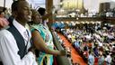 Die voll besetzte Emanuel African Methodist Episcopal Church in Charleston | Bildquelle: AFP
